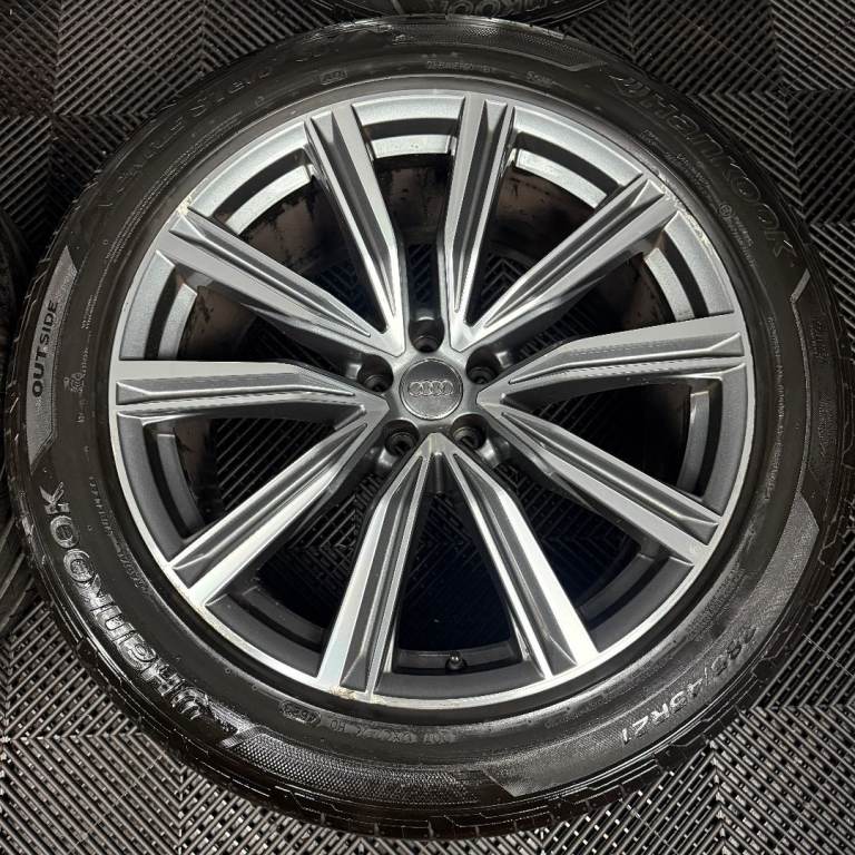 21'' GENUINE AUDI Q8 S LINE MULTISPOKE ALLOY WHEELS ALLOYS TYRES