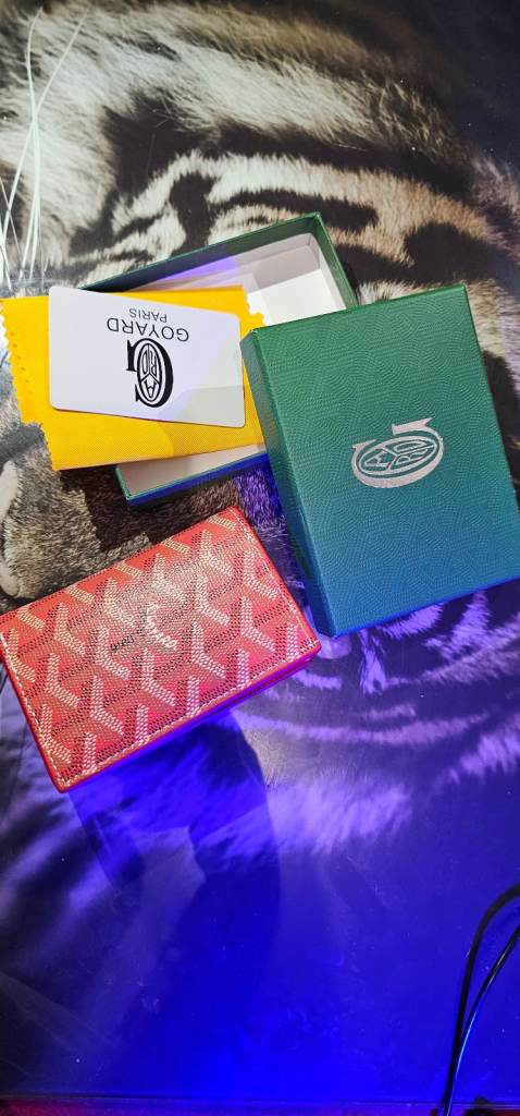 Goyard Red Card Holder Wallet - As Good As New