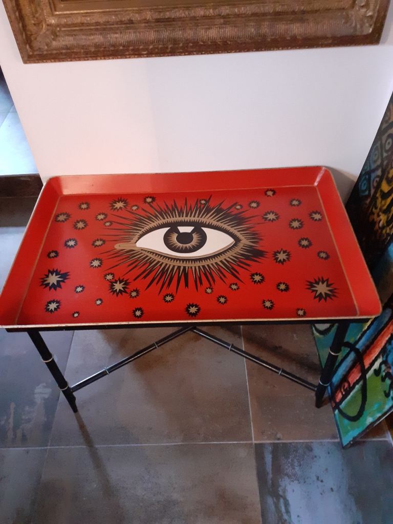 Les Ottoman Tray Table