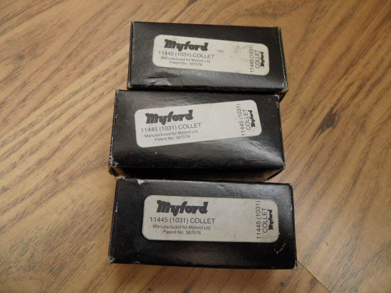 Genuine Myford mt2 collets