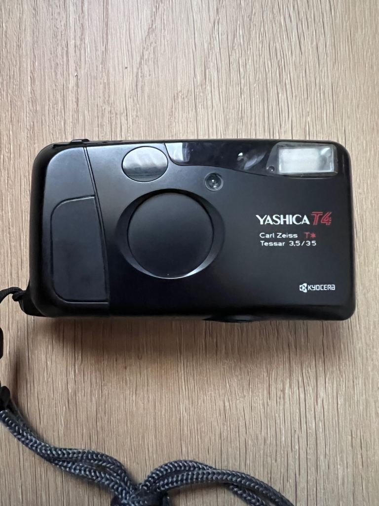 Yashica T4 Film Camera – Black, Good Condition