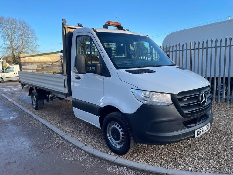 2022 Mercedes-Benz Sprinter 315 2.0 CDI Progressive L3 LWB DROPSIDE TAIL LIFT - WHITE Dropside Di...