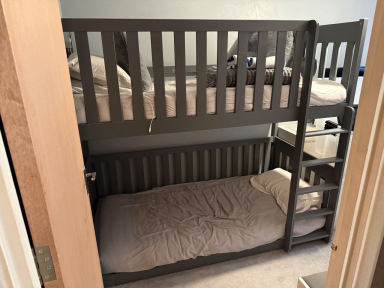 Grey bunk bed 