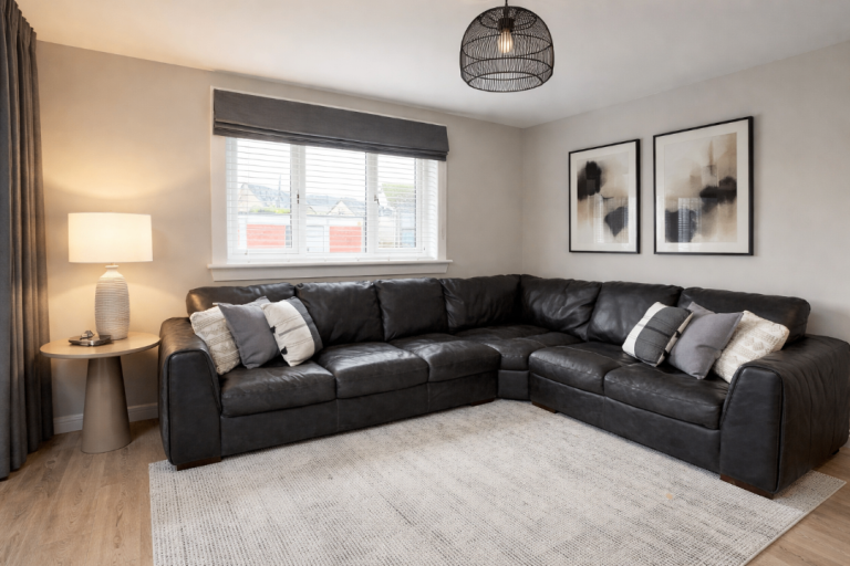 Sofology Mazzini leather corner sofa