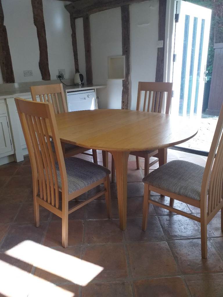 image for Table and 4 chairs