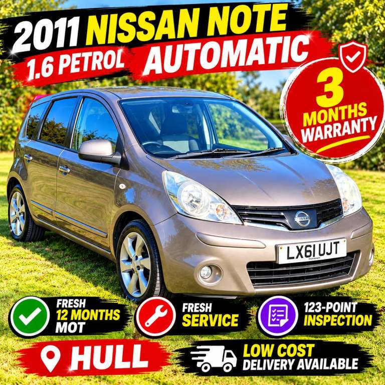 2011 Nissan Note 1.6 N-Tec 5dr Auto MPV Petrol Automatic