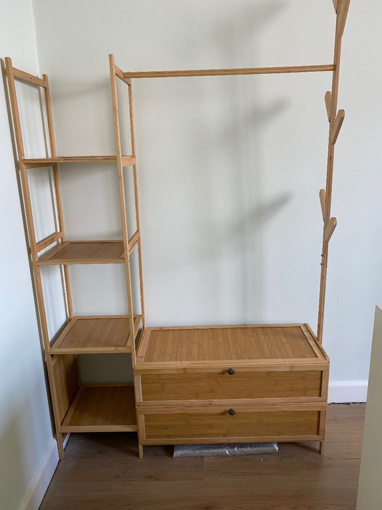 Coat Rack with Storage