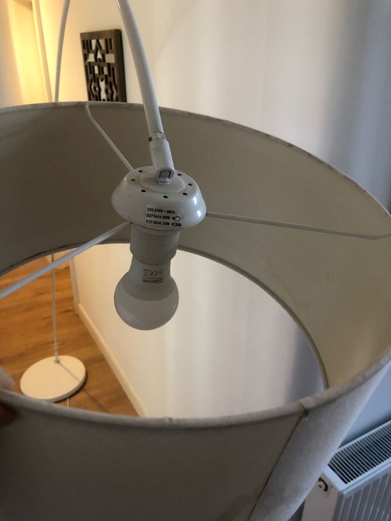 FREE: Designer MADE Floor Lamp - FAULTY STAND (Working / Bulb Included