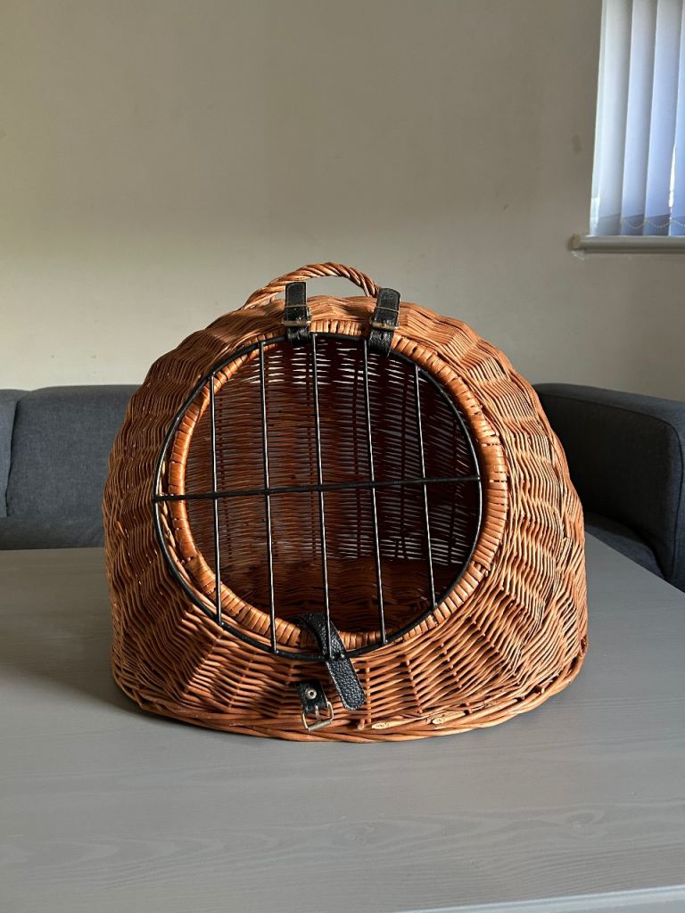 Wicker cat igloo/transporter