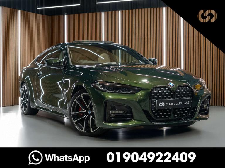 2021 BMW 4 Series 2.0 430i M Sport Coupe 2dr Petrol Auto Euro 6 (s/s) (245 ps) with Sunroof+C Cou...