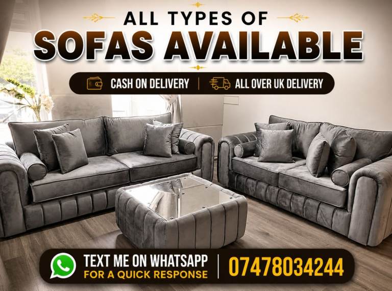 Lilly Corner or 3+2 Sofas — Big Sale, Bigger Comfort!