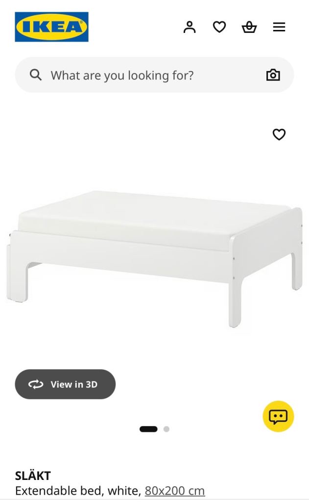 Ikea Slakt Extendable Bed + Storage Box  