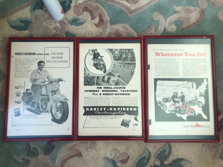 collector/Vintage Harley Davidson Advert 