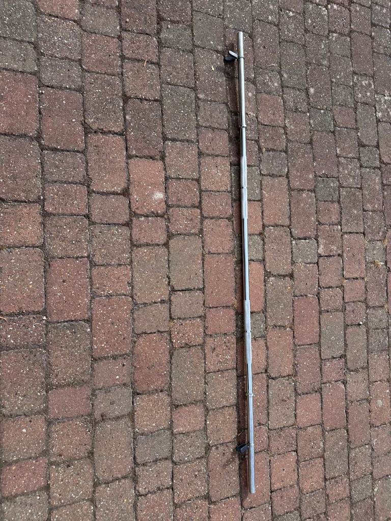 6ft Standard solid bar with spring clips