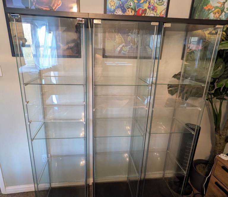 IKEA Detolf Display Cabinet - Black