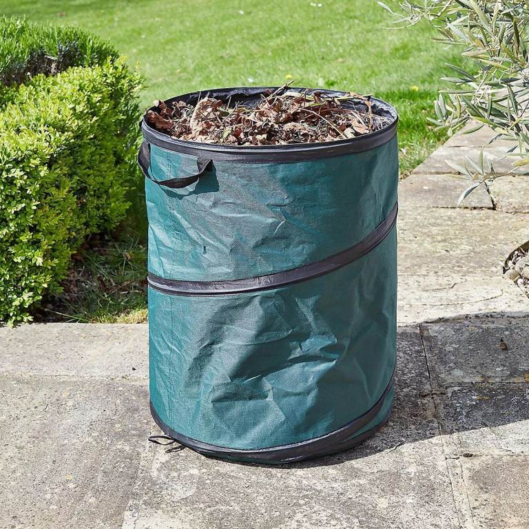 Pop up garden waste bin { black plastic)