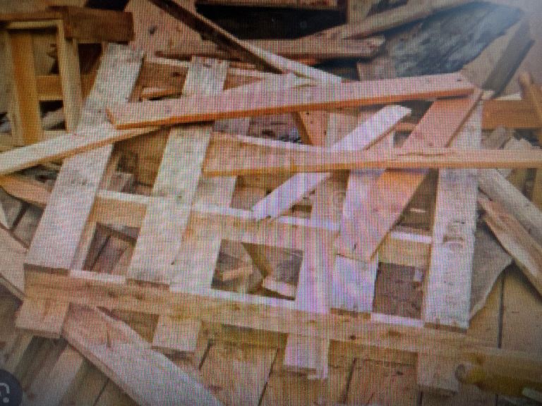Fire wood from Brocken down pallets 