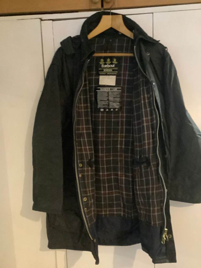 Navy Waxed Jacket – Good Condition