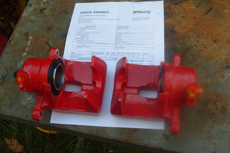 Mazda MX5 NC 2005-2015, new and unused  front brake calipers, left & right 