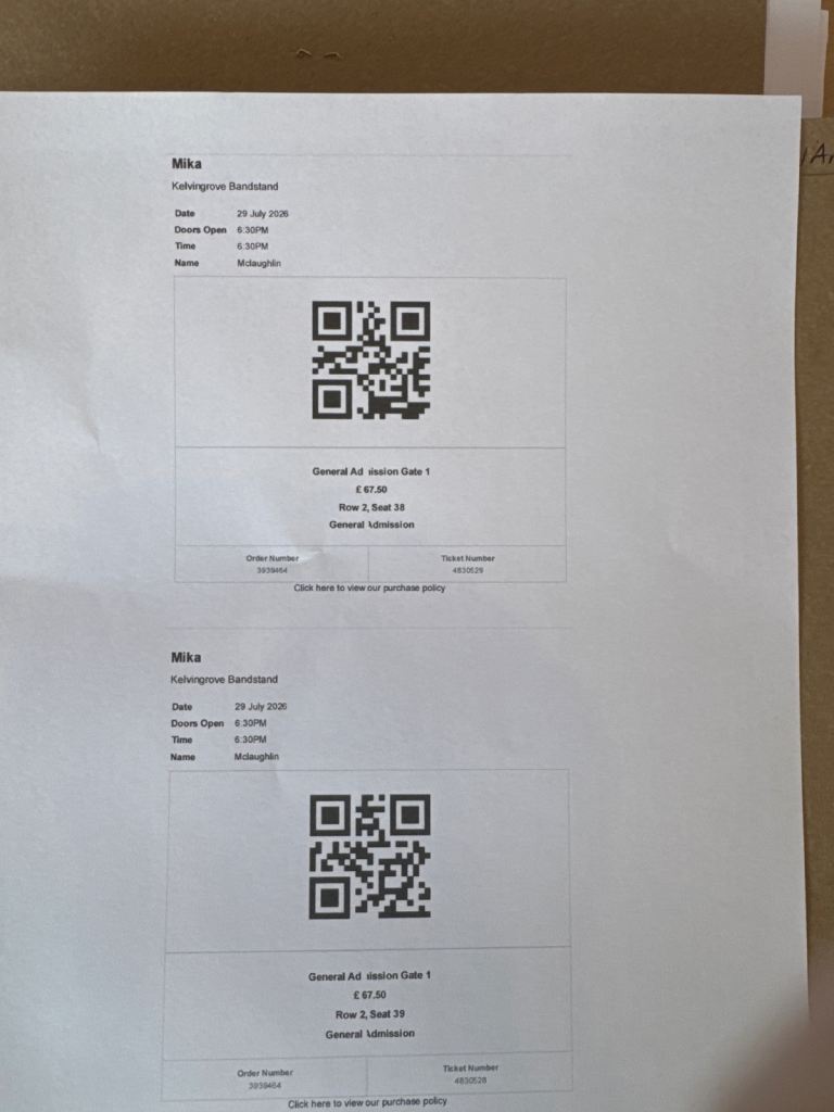 MIKA Tickets 