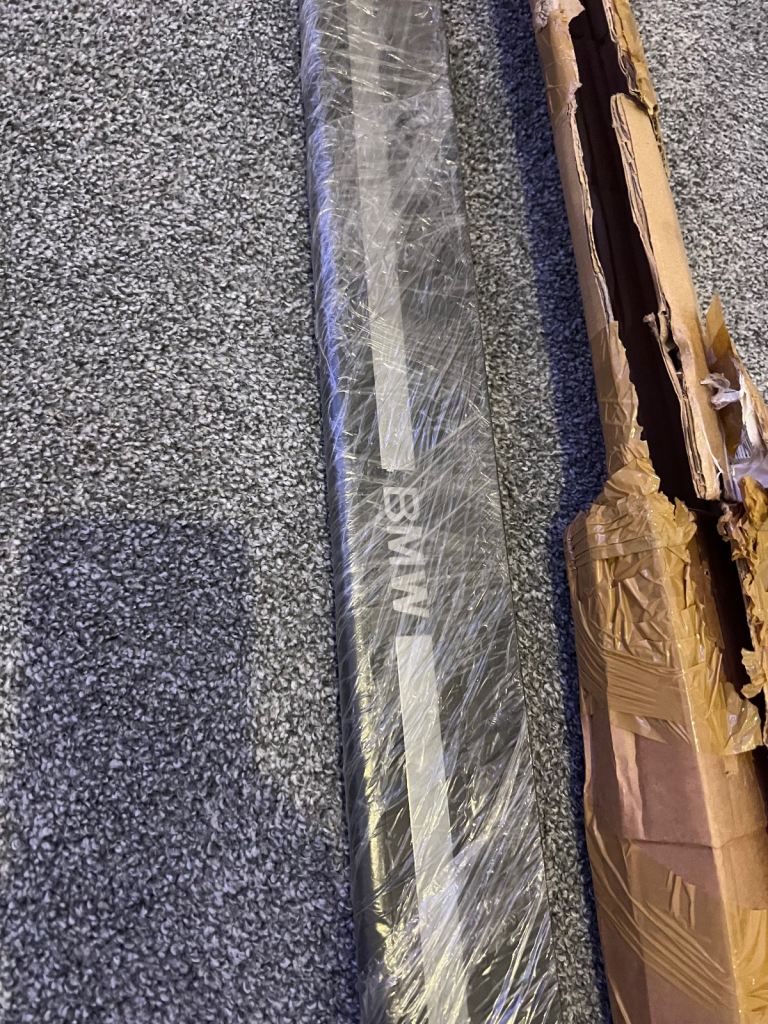 BMW interior side steps kick panel brand new 