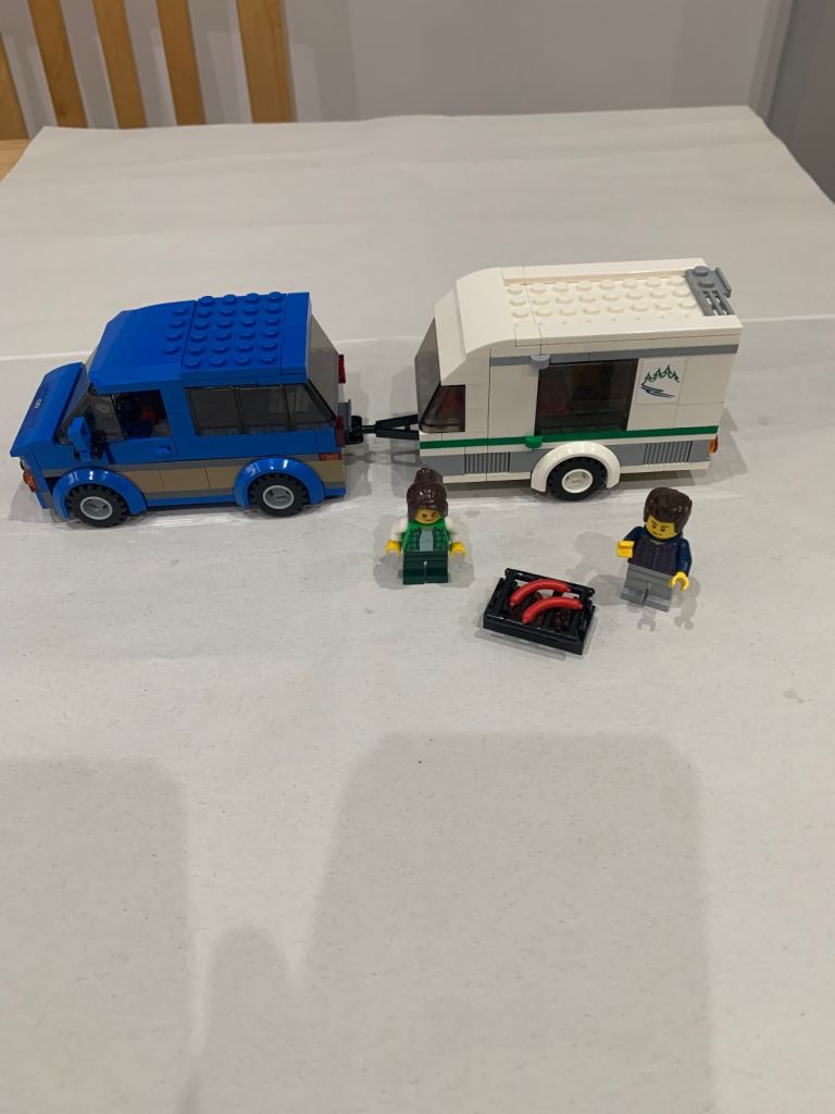 Lego car and caravan 