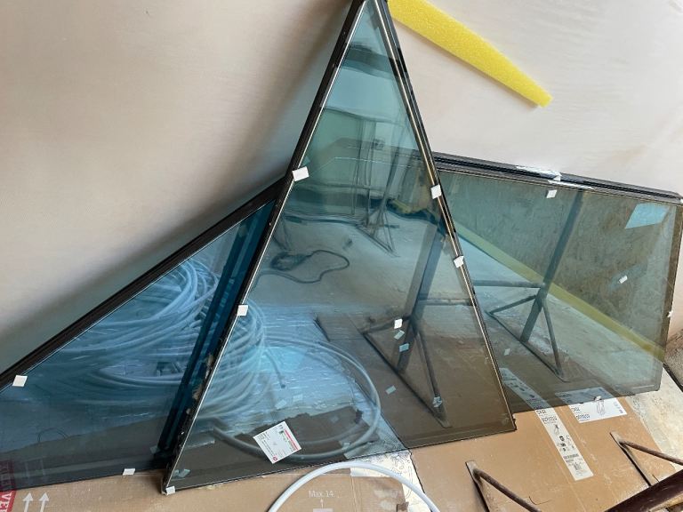 Korniche Skylight Lantern Double Glazed Glass only- Self Cleaning Smart Blue light 20mm Glass- New