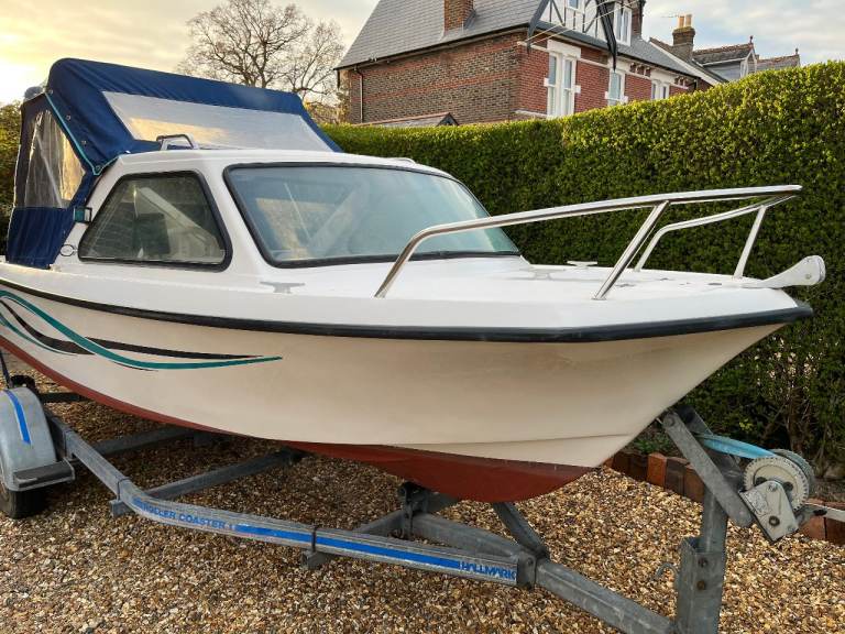 Fletcher Cruisette, 16 feet with trailer and Yamaha 25hp Four stroke outboard - good condition