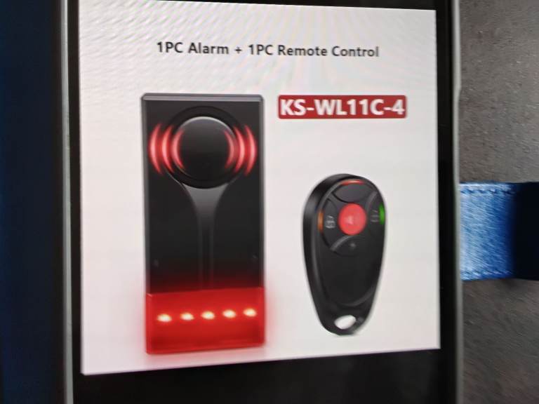 Vehicle alarm system remote control very loud  new