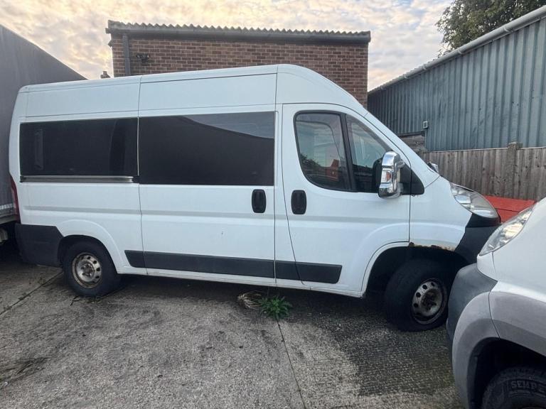 LEFT HAND DRIVE, FIAT DUCATTO MAXI MINIBUS due zone AIR CON DIESEL MANUAL 2012