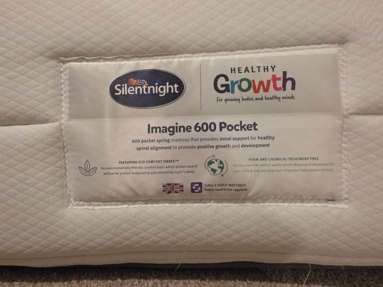 Silentnight Healthy Growth Kids Single Mattress, 600 Pocket Sprung, Good Condition