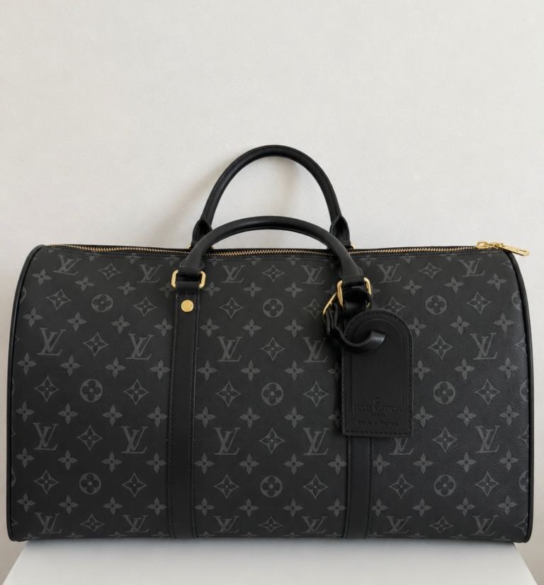 Louis Vuitton Monogram Eclipse Keepall Bandoulière 50