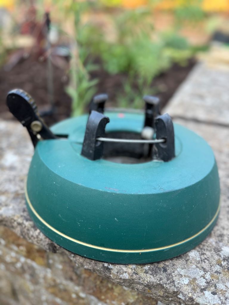 Christmas Tree Stand – Good Condition, Green Plastic