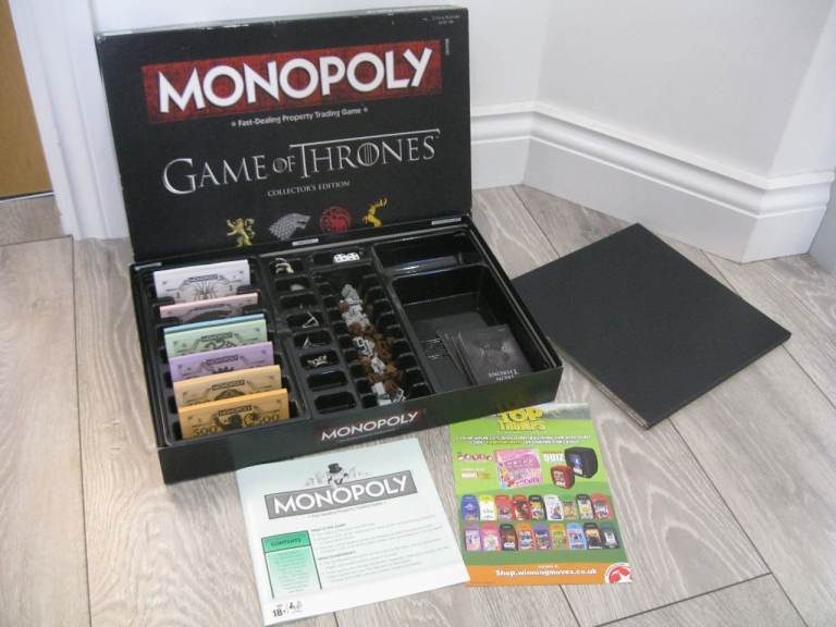 image for Monopoly Game Of Thrones Collector's Edition Board Game - VGC
