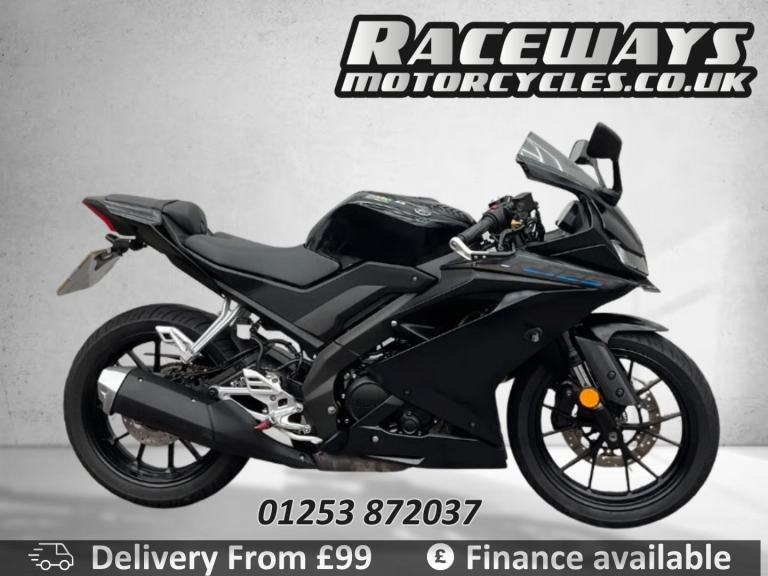 YAMAHA YZF R125 2023 23 PLATE 18,121 MILES BLACK USED MOTORCYCLE 125CC
