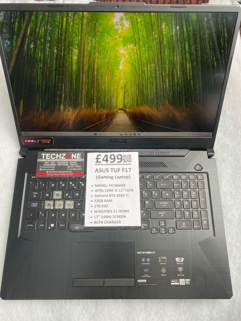 ASUS TUF F17 GAMING LAPTOP 1TB SSD