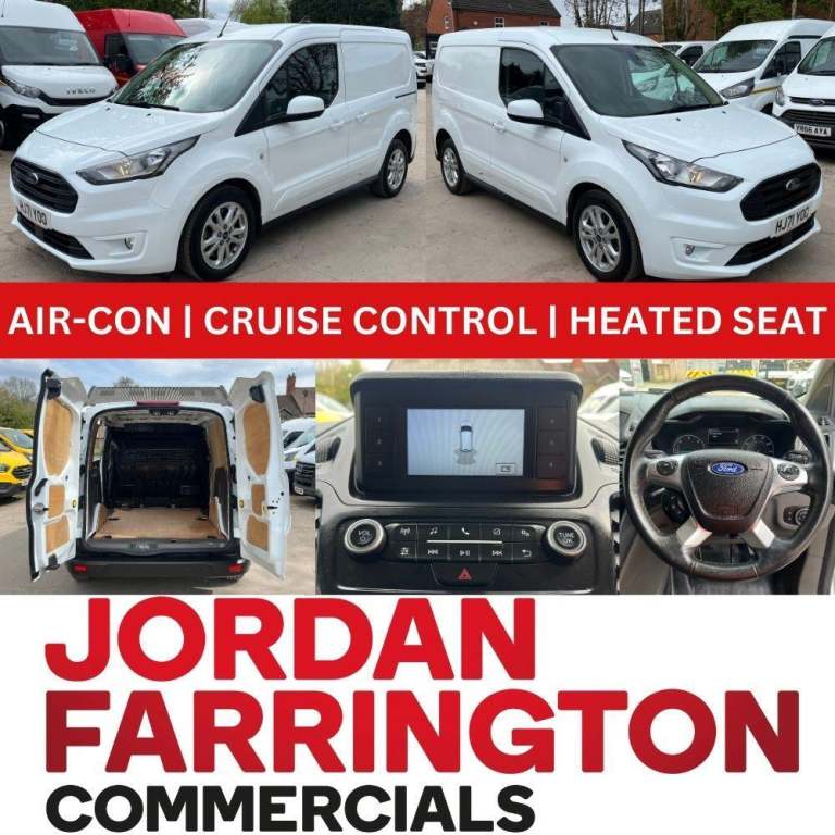 2021 71 reg FORD TRANSIT CONNECT 200 L1H1 LIMITED 120PS PANEL VAN WITH AIR-CON