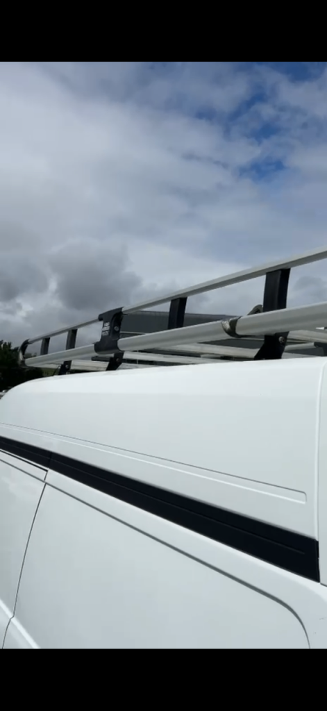 Transit custom van guard roof rack. 