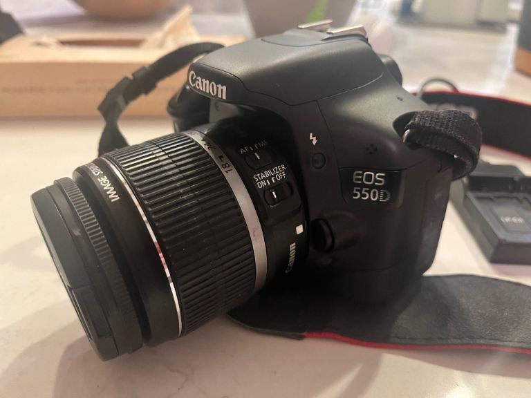 Cannon EOS 550D - charger and bag