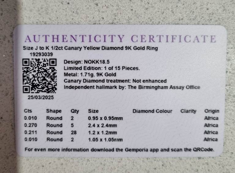 Gold 9ct Diamond cluster ring.  0.50ct. 