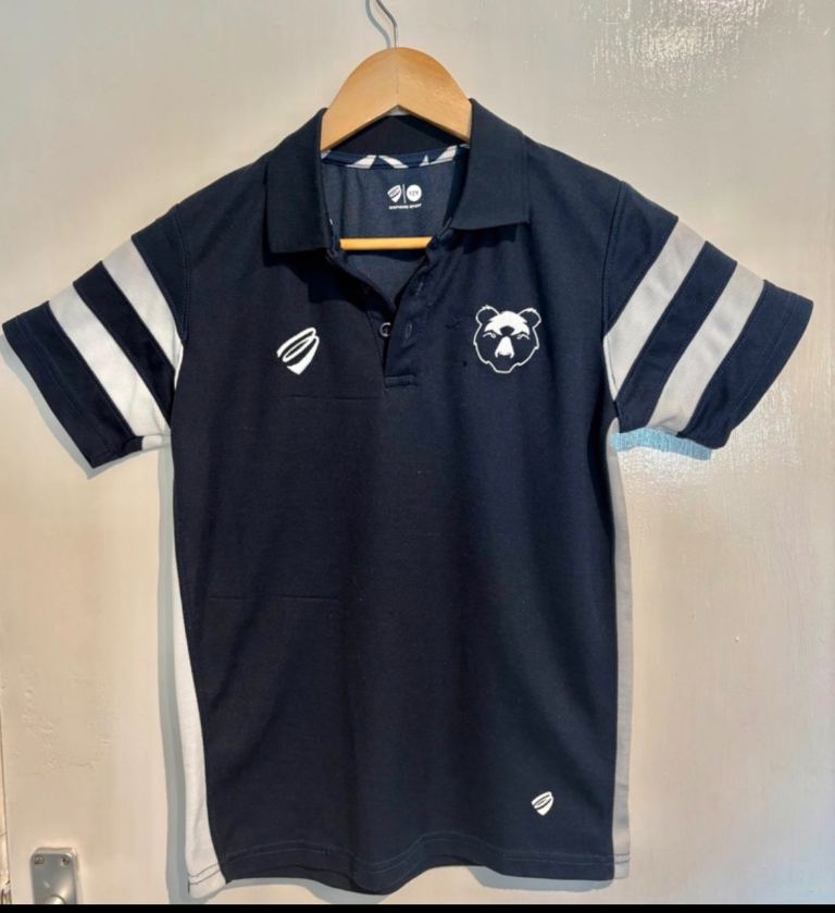 Unisex kids Bristol bears rugby polo shirt 