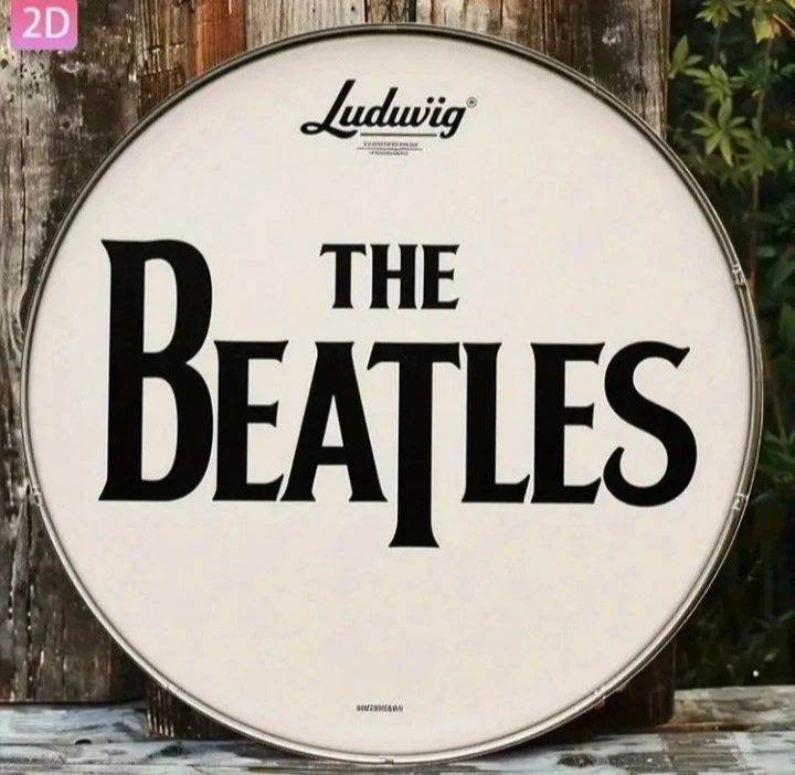 Round Metal 2D Sign - The Beatles 