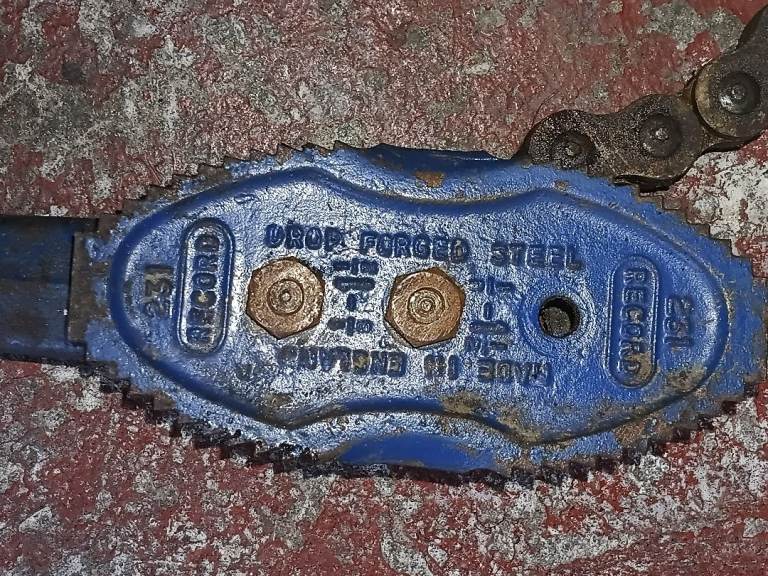 Record 231 Chain Pipe Wrench – Made in England