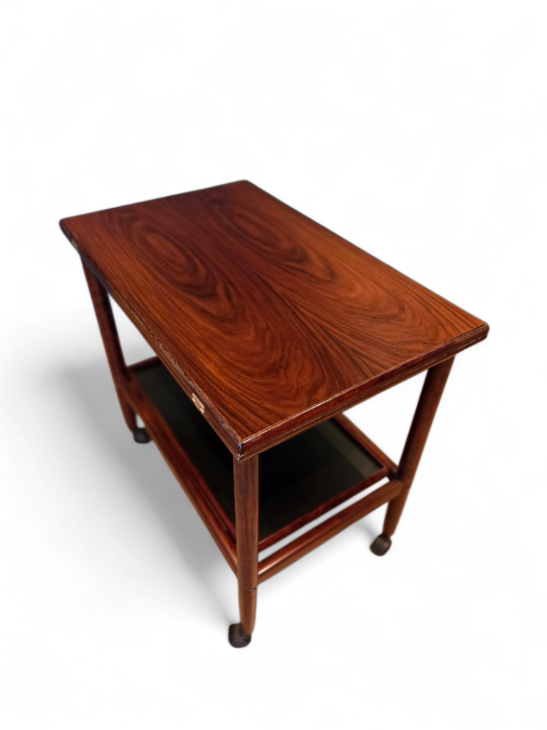 Vintage Mid Century Danish Drinks Trolley Bar Cart in Rosewood by Grete Jalk 