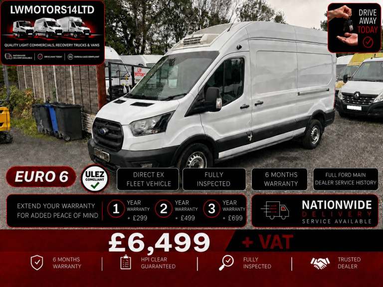 FORD TRANSIT 2.0 ECOBLUE LEADER L3H3 LWB THERMO KING FRIDGE FREEZER 2022 22 REG