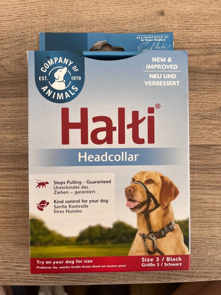 Halti Headcollar Size 3 Black - NEW