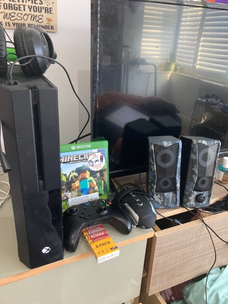 Xbox with accessories 