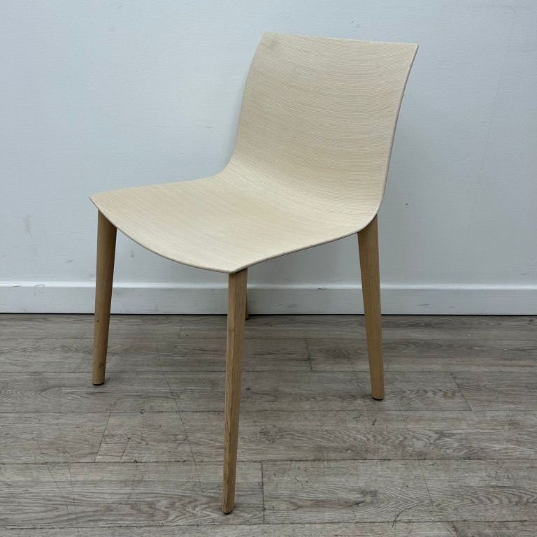 Arper Oak Dining Chair Pale Wood Designer Chair £129 + VAT