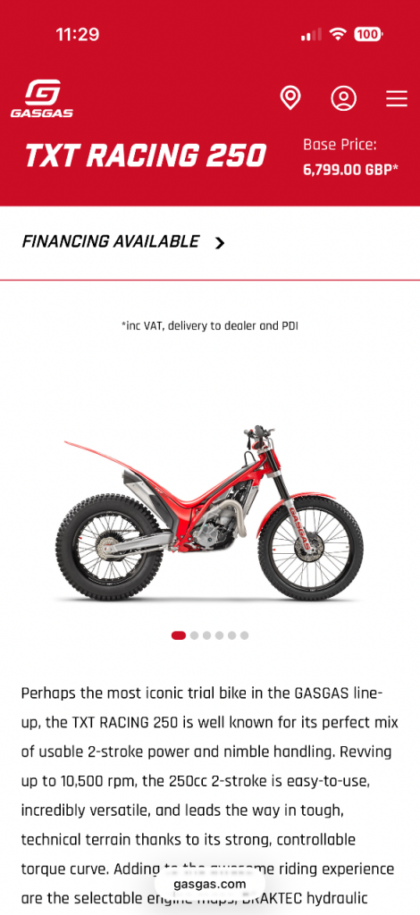Gas gas gtxt 125