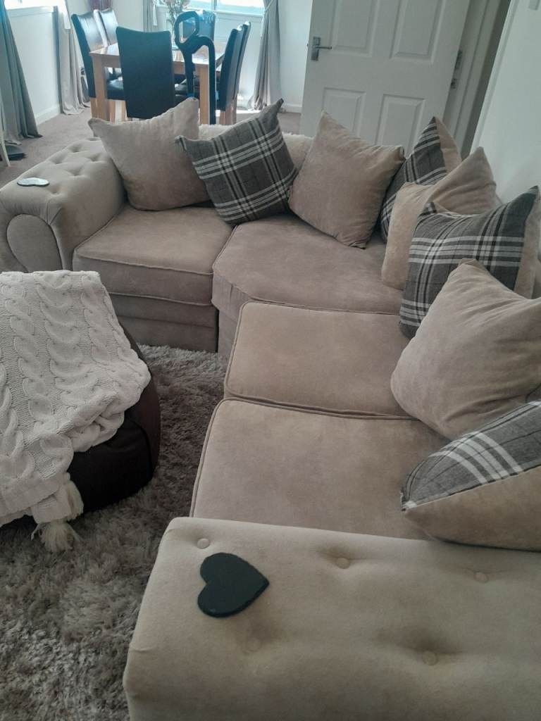 Corner Sofa and Matching Chair